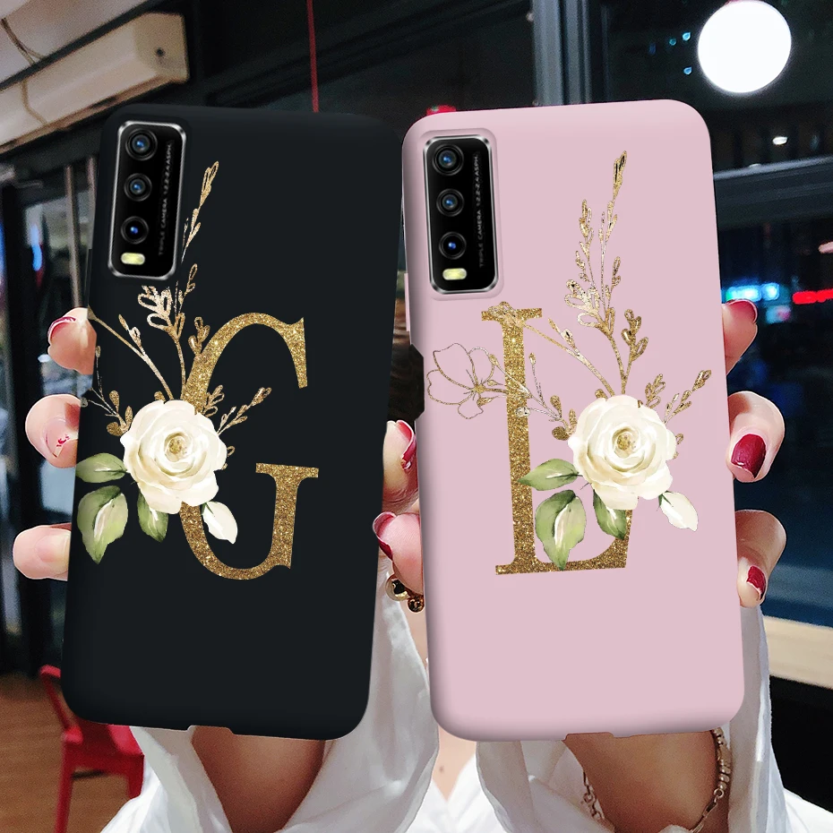 For Vivo Y11S Case Silicon Soft TPU Cute Letters Shockproof Back Cover For Vivo Y11S Y11 Y 12 s Y12s 2020 V2027 V2032 Phone Case