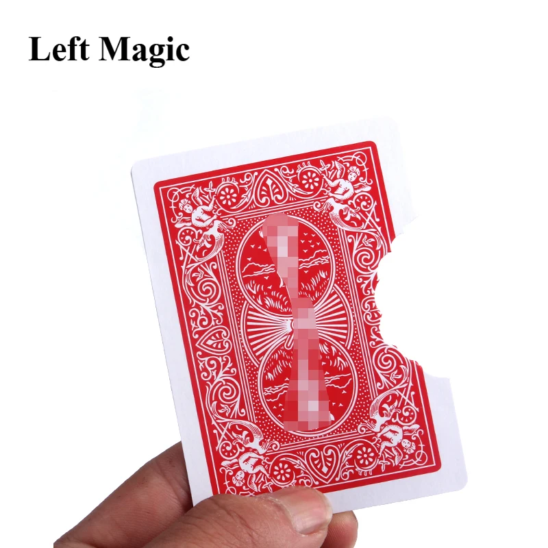 1Pcs Professional Bite Out Card Magic Tricks Card Magic Illusions Card Tricks Stage Magic Mental