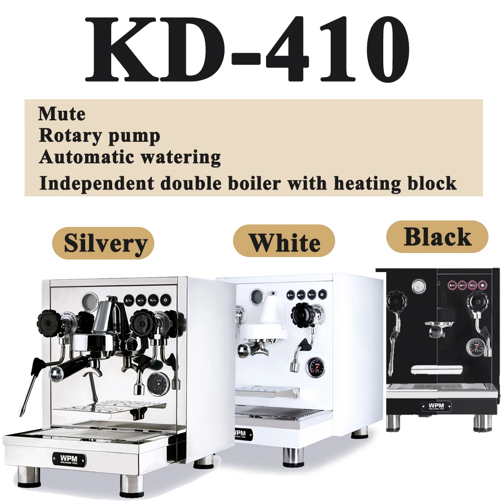 WPM coffee machine kd410 single head Italian semi automatic commercial strong steam professional rotary pump double boiler