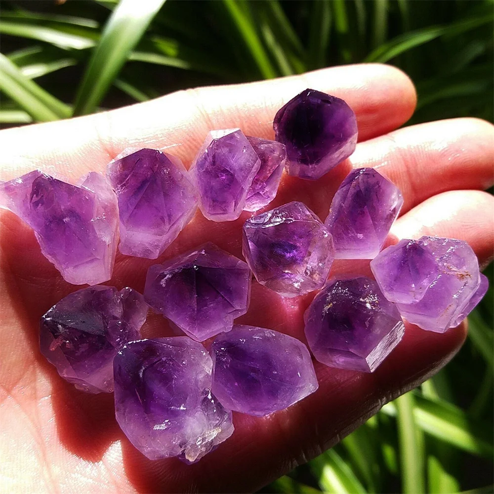 

Natural Unique Lavender Amethyst Quartz Crystal Point Mineral Specimen Healing Stone Fish Tank Aquarium Decor