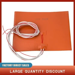 Silicone Heated Bed Heating Pad Waterproof 220/300x300/310/235/400 mm 12V/220/110 V for 3D printer Ender-3 cr10 Parts hot bed