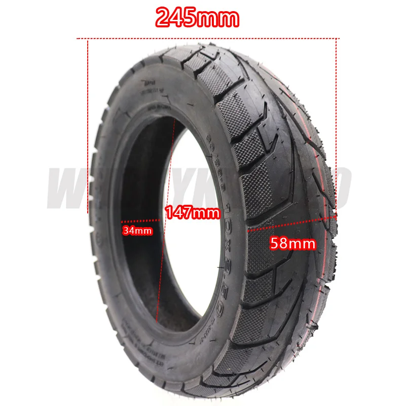 10x2.50 TUOVT Tire off road Outer Tyre for Folding Electric Scooter 10 Inch Non-slip Wear-resistant   Accessories