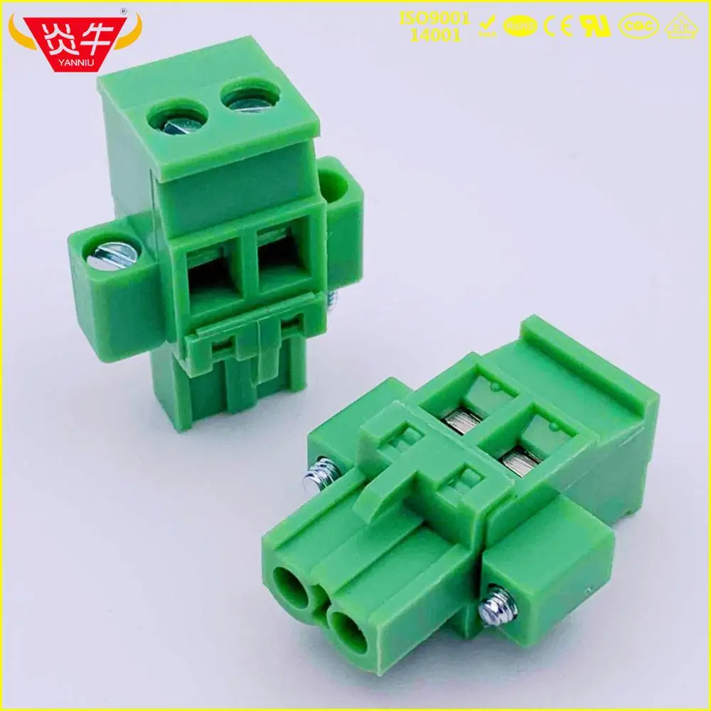 KF2EDGKAM-5.0-2P FEMALE 2EDGKAM 5.0mm 2PIN WITH FLANGE PCB CONNECTOR PLUG-IN TERMINAL BlOCKS MVSTBW 2,5/ 2-ST 1835478 PHOENIX