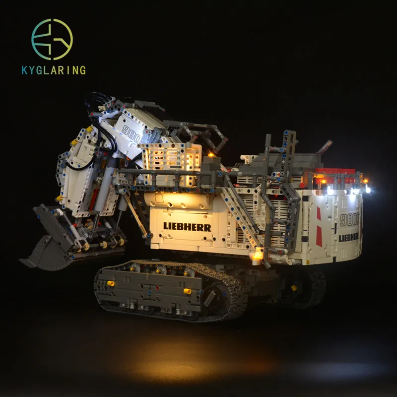 Kyglairng Led light kit for LEGO 42100 Technic Liebherr R 9800 Excavator Toy Building Blocks （Lighting Set Only）