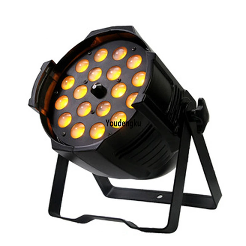 

6pcs powerful dmx512 led par 64 light 18x18w rgbwa uv 6in1 led par zoom wedding party stage light