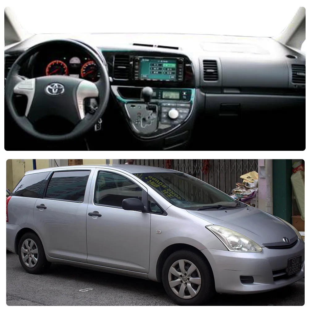 Dashboard Cover Dash Mat for Toyota Wish AE10 2003~2009 Pad Sunshade Cushion Sunshield Visor Parasol Car Accessories 2004 2005