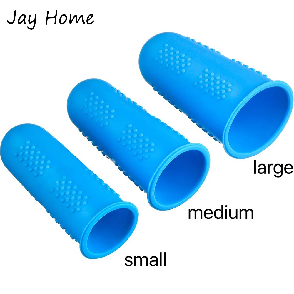 3/5Pcs Multifunctional Silicone Finger Thimble Sewing Embroidery Needlework Finger Protector Sleeve Cover Caps Sewing Tools