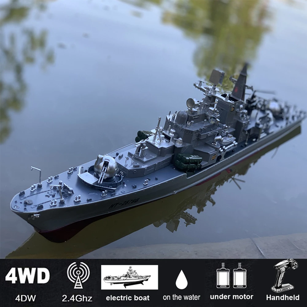 1:275 Scale 31 Inch Large Remote Controlled Warship Battleship Rc Ship On Lakes Pools Rivers Exhibits Models For Kids Boys A