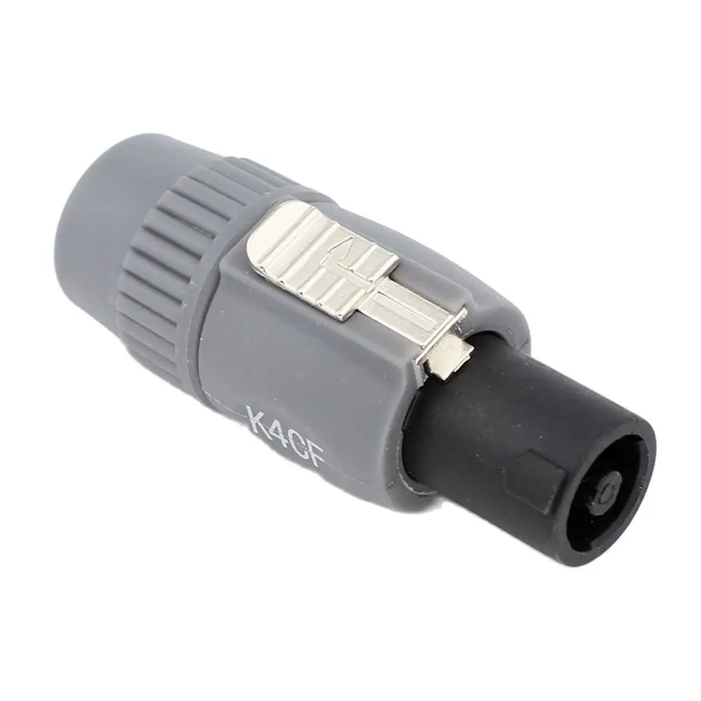 4Pin NL4FC Speakon XLR Plug With Lock K4CF XLR Male Connector For Microphone Stereo System