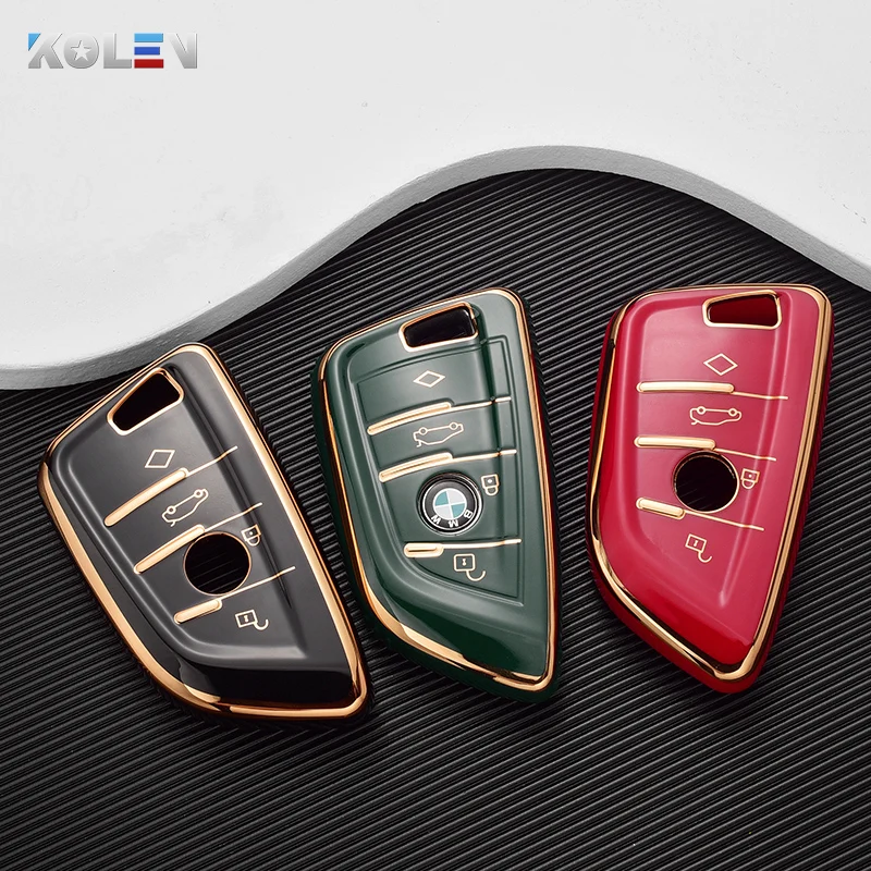 Fashion TPU Car Remote Key Case Cover Shell Fob For BMW X1 X3 X5 X6 X7 1 3 5 6 7 Series G20 G30 G11 F15 F16 G01 G02 F48 Keyless