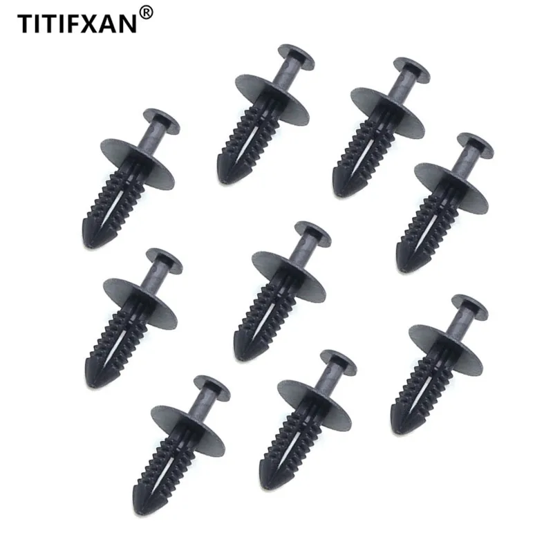 50Pcs Auto Bumper Fender Leaf Plate Lining Fixed Clamp Grille Plastic Fastener Screws For Opel BMW Mercedes-Benz Retaining Clip