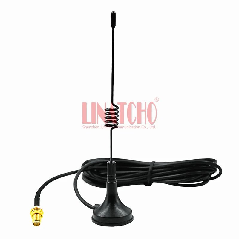 

Small Walkie Talkie Magnetic Base Omni Directional 433MHz Antenna SMA Female with 3 Meters RG174 Cable