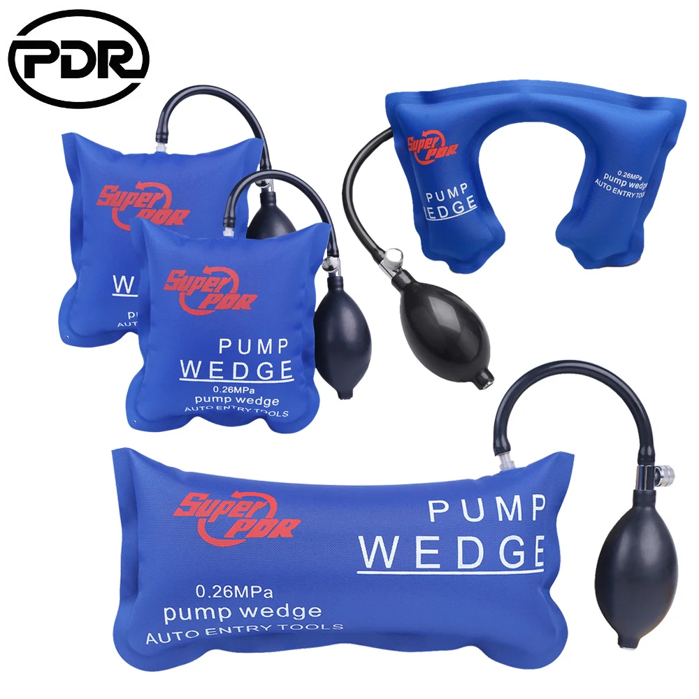 PDR 4 Piece Pump Wedge Auto Entry No Damage Paint Dent Repair Key Locksmith Multitool Open Car Inflator Airbag