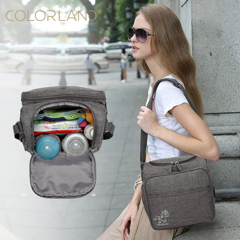 Colorland Baby Bag Mama Reizen Luiertas Organizer Luiers Moederschap Tassen Voor Moeder Messenger Luierzakken