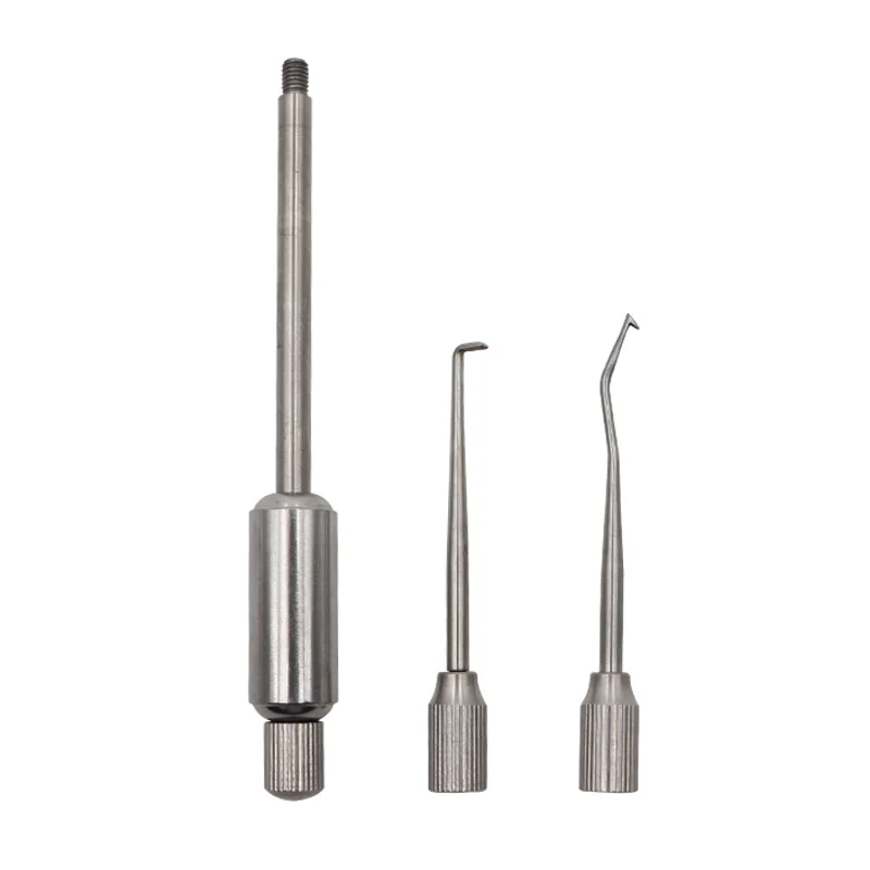 1set Stainless Steel Dental Manual Crown Remover With Double Head Dental Laboratory Equipment Manual Control Crown Tool Material