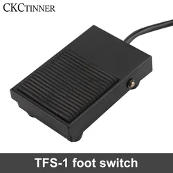 1pcs TFS-1 unit foot switch controller SPDT 1 pedal switch with automatic reset line 2M and 16cm Two wire gauges