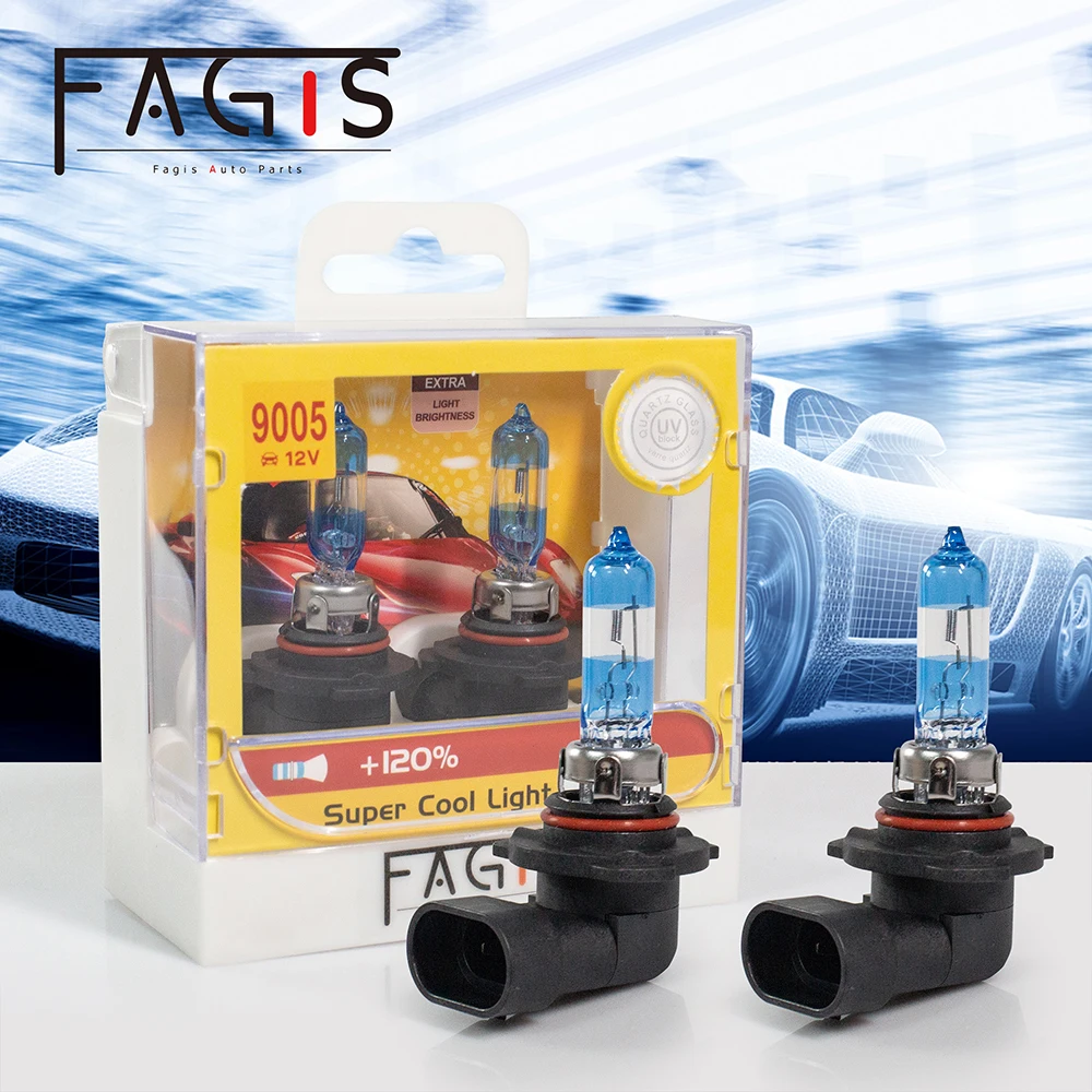 Fagis Hot Sale Lampada H3 H4 H7 Car Headlight Lamp 9005 HB3 9006 HB4 9012 Hir2 H8 H9 H11 Fog Lights Auto Halogen Bulbs