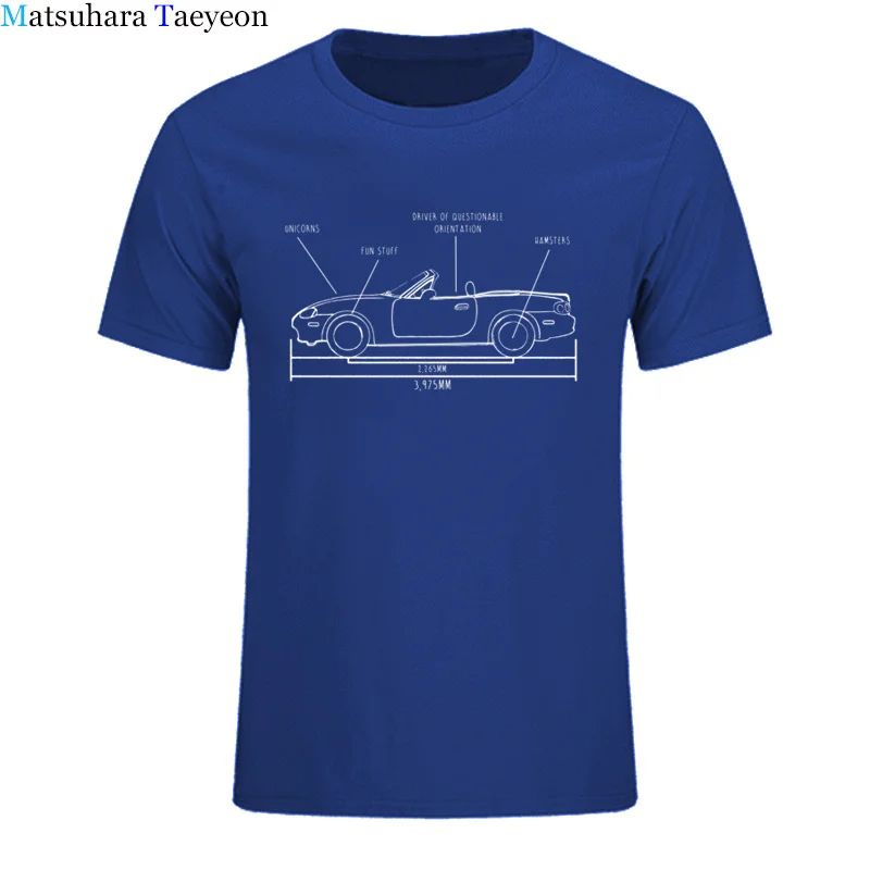 Mechanics Blueprint Car Schematic Funny T-Shirts Cotton Men Tshirts Short Sleeve Car Styling T Shirt Tee Top Shirts