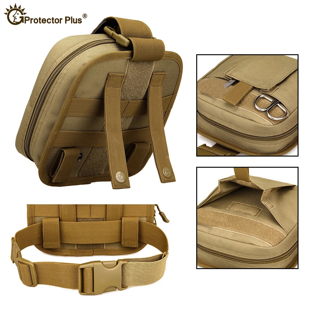Bolsa pierna táctica MOLLE médica para primeros auxilios - imagen 4