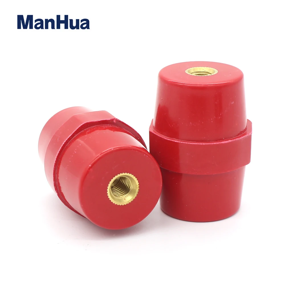 ManHua SM-51 Low Voltage Isolator Busbar Electrical Insulators Conical Busbar Blocks