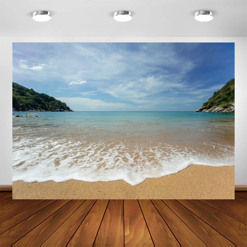 

Yeele Concise Summer Sandy Beach Two Hills Backdrop Photography Beautiful Scenery Background For Indoor Photo Studio Photophone