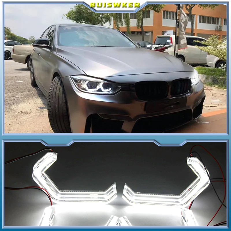 

4Pcs M4 Iconic Style LED Crystal Angel Eye Kit Eyes Kits For BMW X3 E83 F25 X5 E70 F15 F85 X6 E71 E72 Z4 E85 E86 E89