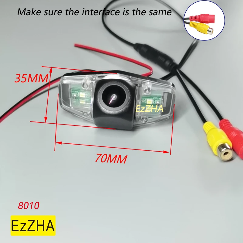 

EzZHA HD Fisheye Lens Starlight Car Rear View Backup Parking Camera For Honda Pilot Accord Civic EK FD Odyssey Acura TSX