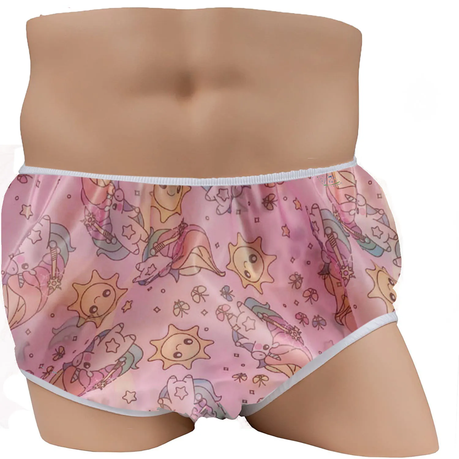 Abdl fralda adulto bay reutilizável lavável impermeável incontinent underwear cover-up fralda pvc calças de plástico