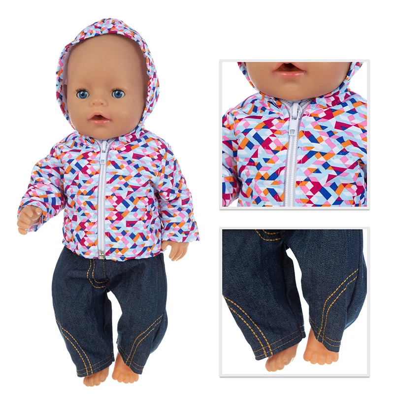 

2020 Warm Jacket Doll Clothes Fit 17 inch 43cm Doll Clothes Born Babies Doll Clothes For Baby Birthday Festival Gift