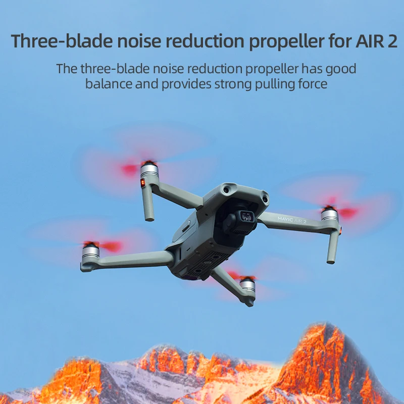 

Quick Release 3 Three Blade For DJI Air 2 2S Drone Accessories Propeller Silent Noise Reduction Small Size Wholesale