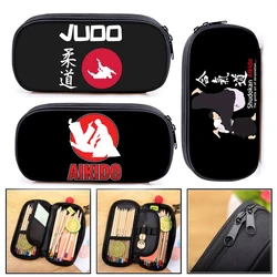 Cool Martial Art Judo / Taekwondo / Karate / Aikido Cosmetic Cases Pencil Bag Children School Supplies Case Kids Pencil Box