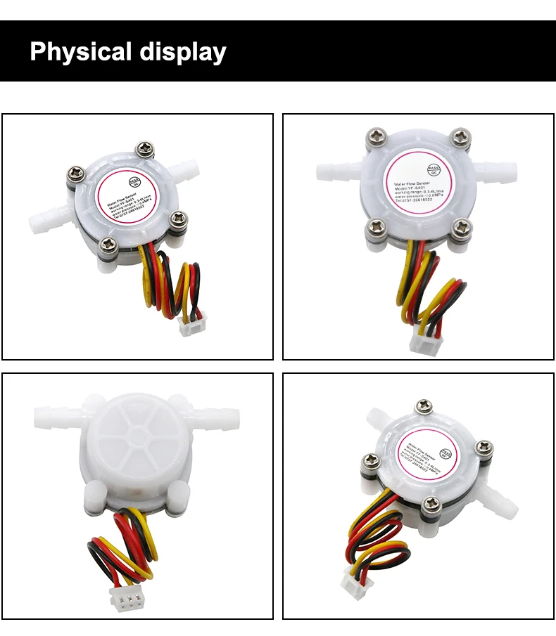 Neue S401 Wasser Flow Sensor 7MM Schnell Stecker Hall Sensor Kaffeemaschine Wasserfilter 1,75 MPa MicroTurbine Durchflussmesser DC5 ~ 18V – Detail 7