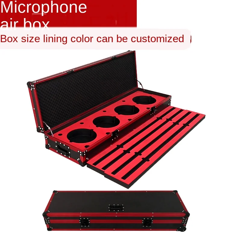 Portable aluminum alloy general teleprompter aviation box customized portable toolbox instrument equipment box