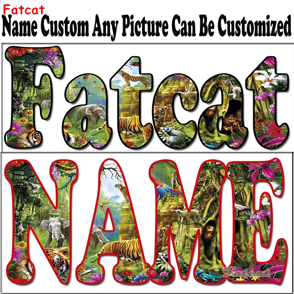 Name Letter Custom Diamond Painting Customize your name with a picture you like Full Square Round Drill Mosaic Novelty Gift,