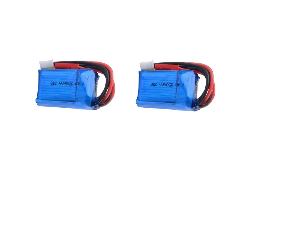 2 3 pcs 7.4V 250mAh 25C 2S Short Card li-po Battery For Mini Remote Control Car 1/35 Rc Mini Helicopter