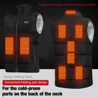 USB Heating Vest Jacket Winter Flexible Electric Thermal Clothing Waistcoat Unisex Outdoor Fishing Hiking Warm Clothes M-4XL