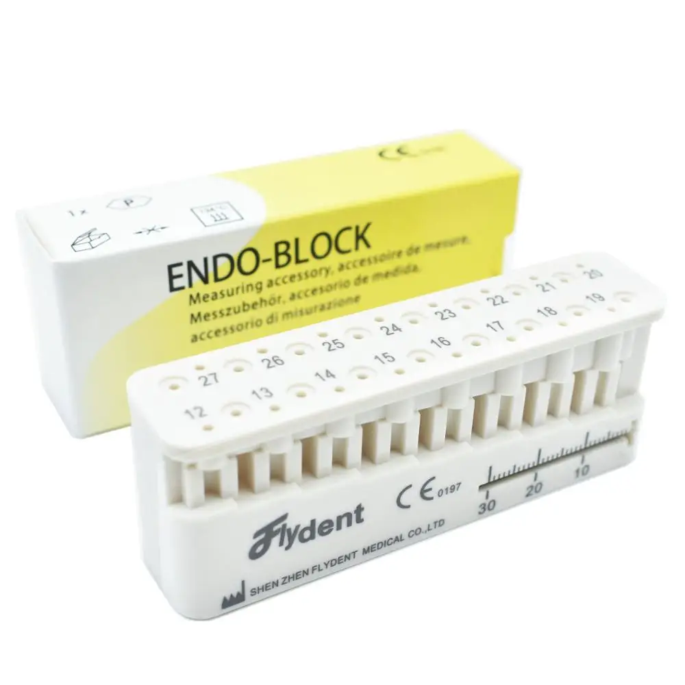 1pc dentale autoclavabile Endo Block Stand righello dentista strumento righello prodotti attrezzature Mini blocco di misurazione