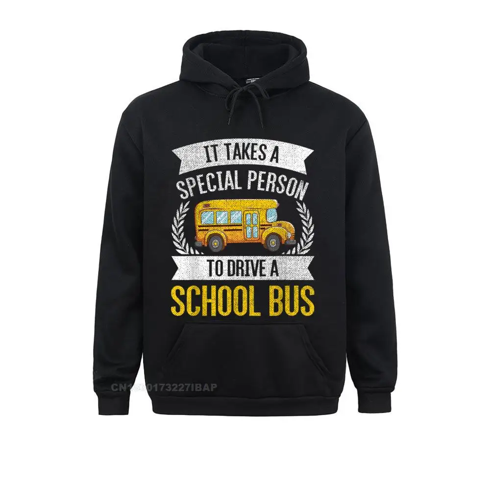 Only Special Persons Become Bus-Drivers School Bus Design Funky Adult Sweatshirts Outdoor Hoodies Customized Hoods Lovers Day