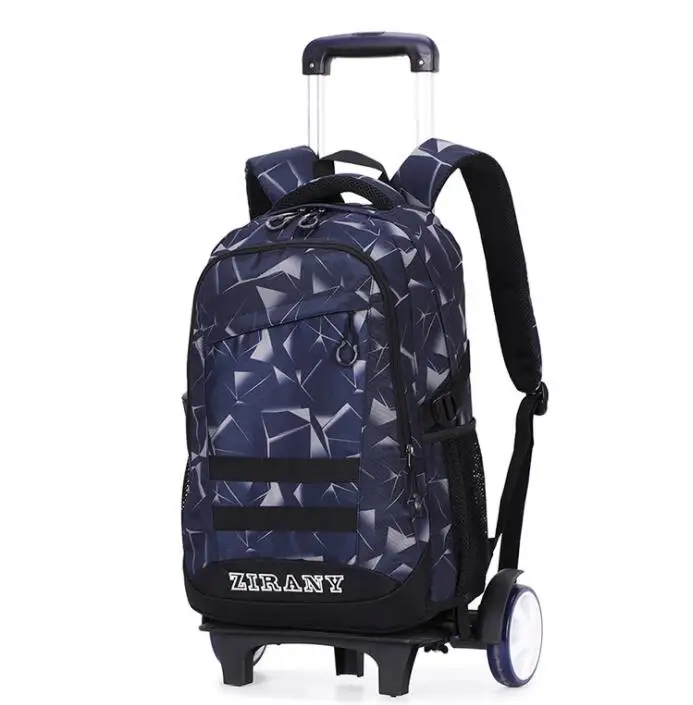 ZIRANYU kids School Rolling backpack For teenagers travel trolley bag Student backpack on wheels school Wheeled backpack bag