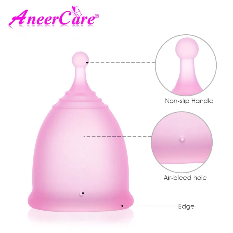 1 PCS Women\'s Vagina Hygiene Menstrual Collector Menstruation Reusable Large Capacity Medical Silicone Certified Menstrual Cup.