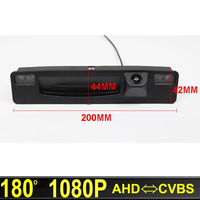 

180 Degree 1920x1080P AHD Fisheye Lens Car Rear View Parking Backup Reverse Camera For Ford Focus 2015~2017 Trunk Handle