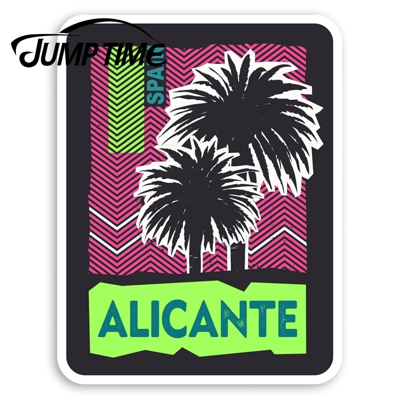 Jump Time Alicante Spain Vinyl Stickers - Holiday Travel Sticker LuggageDecal Car Window Bumper Car Accessories