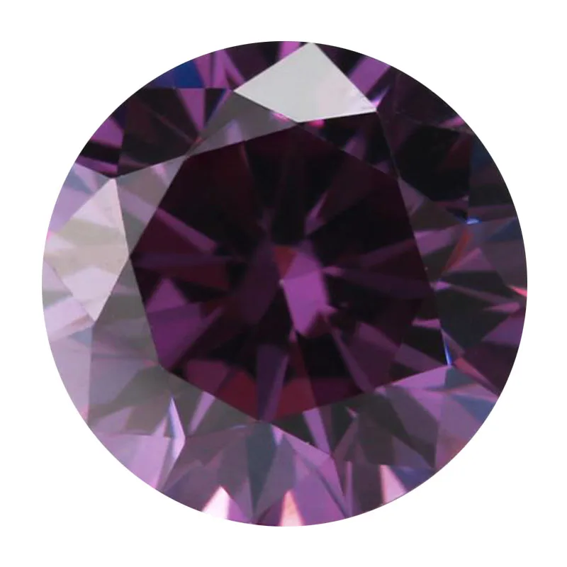 

Free shipping wholesale 1000pcs/lot 0.8-3.0mm Cubic Zirconia pure purple round perfect cut CZ stone