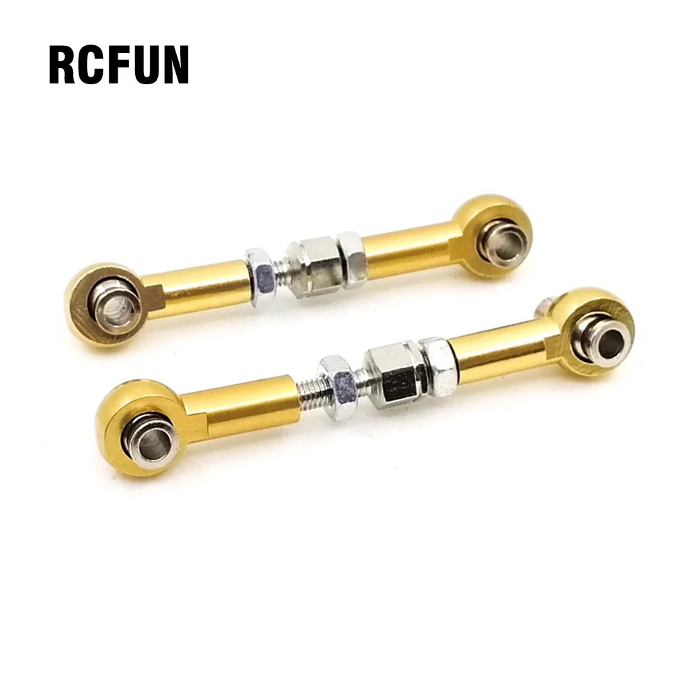 

2pcs RC Servo Linkage Pulling Steering Rods Arms M3 Thread 3mm Hole 48-60mm Long For HSP 94122 94103 94123 RC car Upgrade S121