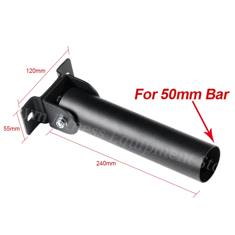 Wall Mount Fitness T-bar Row Plate Post Insert Landmines For Home Gym 50mm Barbell Deadlift Workout Strength Training Attachment