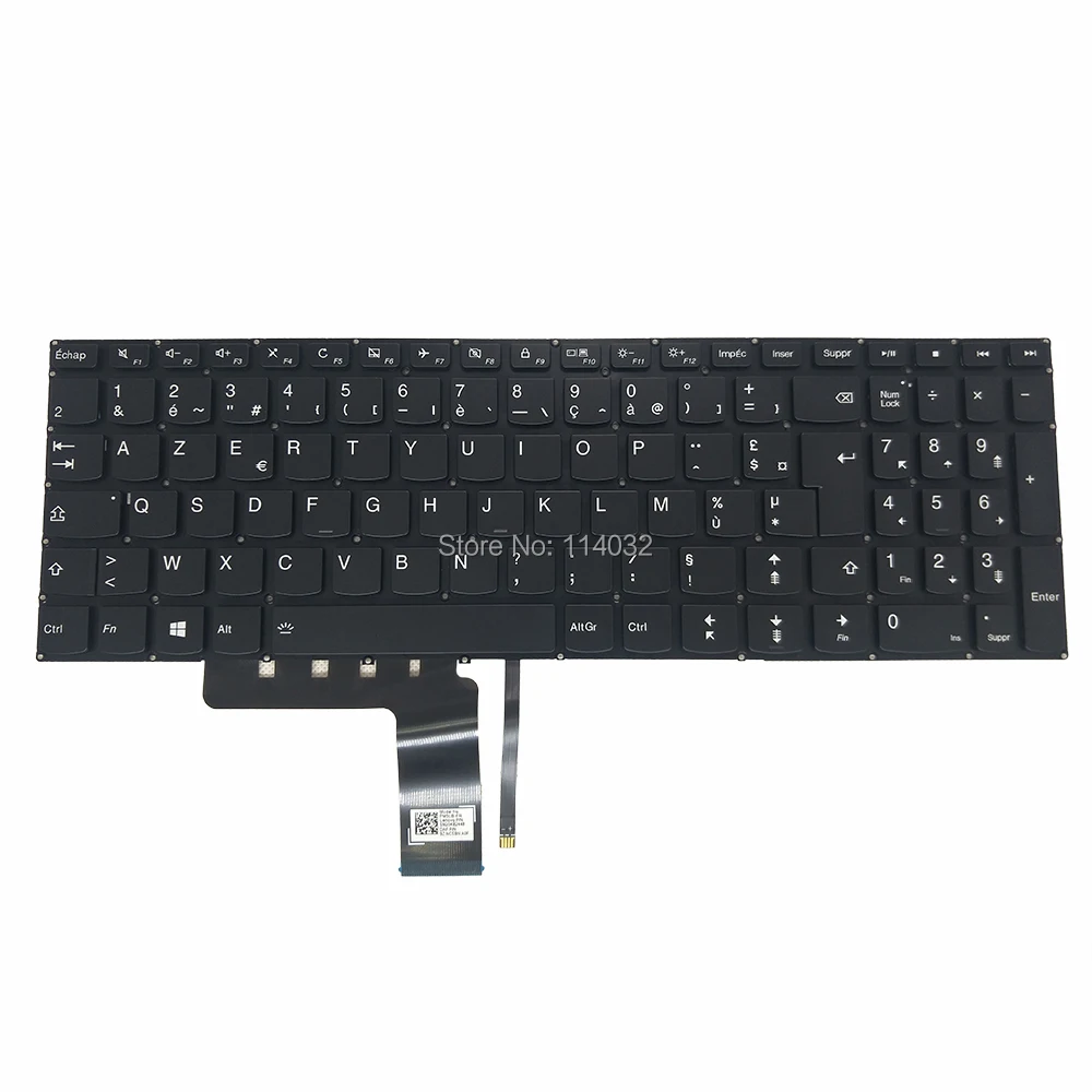 Hiszpański brazylia niemiecki francuski/FR wymiana podświetlana klawiatura 310-15IKB dla lenovo IdeaPad V310 510 110 15ISK 15IKB v110 15ast