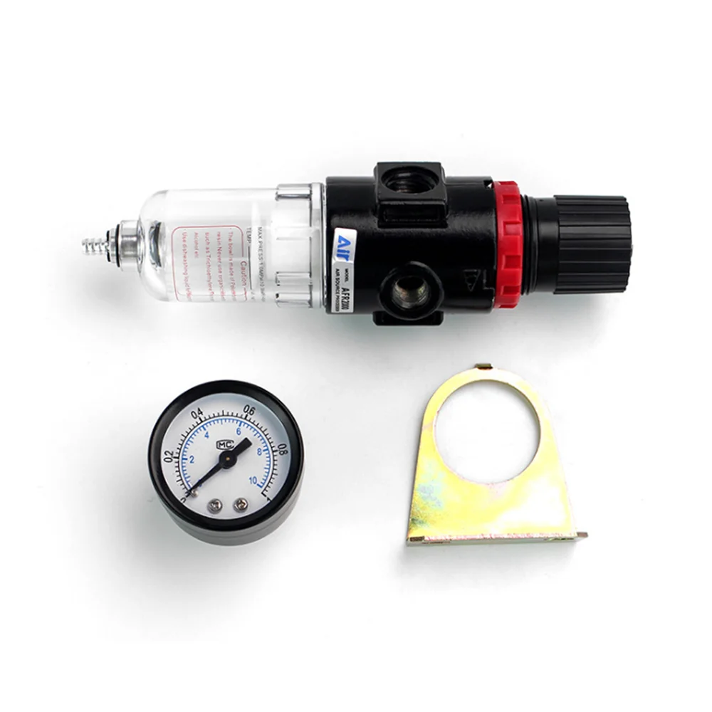 AFR-2000 Air Filter Regulator Compressor & Pressure & Oil water separation Gauge Outfit  AFR2000