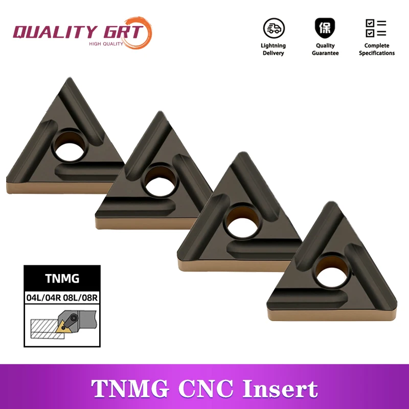 

Q.Grt High Quality Carbide Insert TNMG160404R-S TNMG160404L-S YT6120 External Turning Tools Metal TNMG Turning Tools