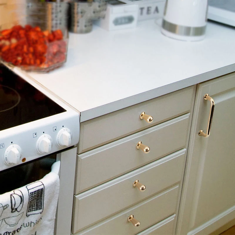 Black Rose Gold Cabinet Handles Zinc Alloy Kitchen Cupboard Door Pulls Drawer Flush Knobs Decorative Furniture Handle Hardware