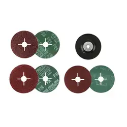 24#36#60# Polishing Grinding Sheet Rubber Backing Pad Angle Grinder Cross Hole Steel Paper Sandpaper Grinding Disc